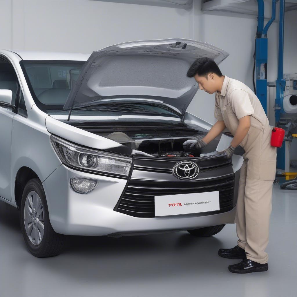 Bảo dưỡng gian lạnh điều hòa xe Innova