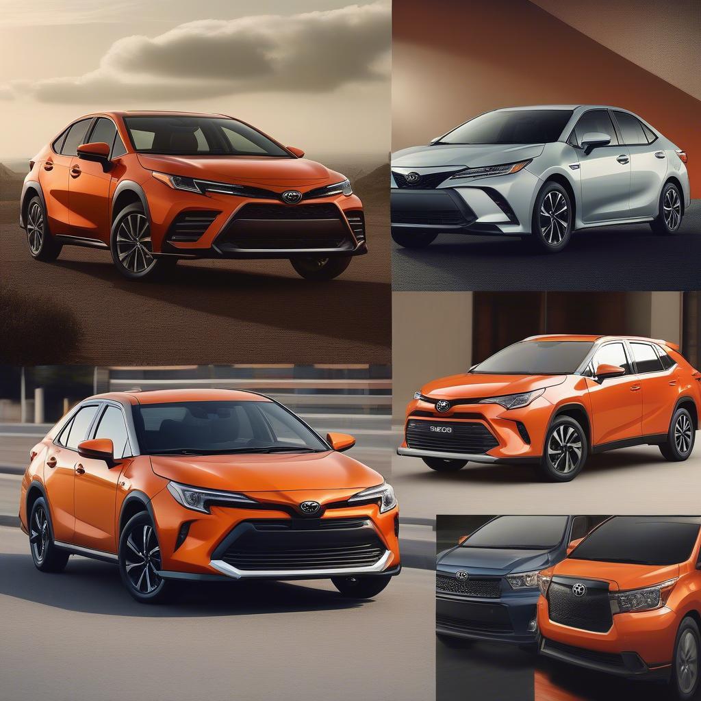 Các mẫu xe Toyota màu cam Oranje