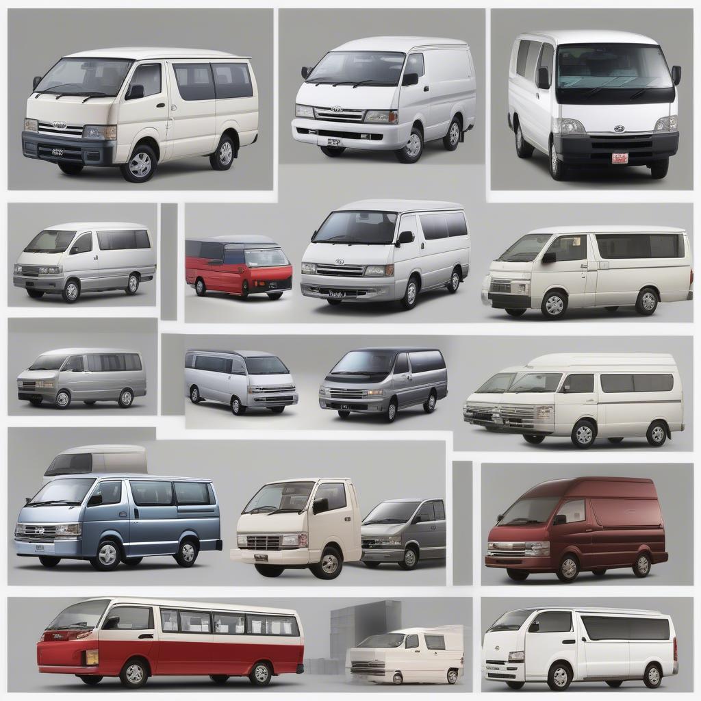 Các phiên bản Toyota Hiace qua các thời kỳ