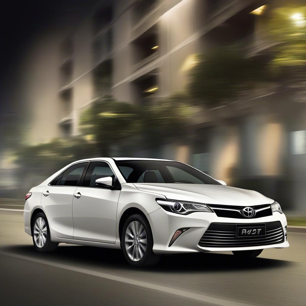 Ngoại thất Toyota Camry 2014 2.5G. Hình ảnh tổng quan về ngoại thất xe, thể hiện thiết kế sang trọng và hiện đại.