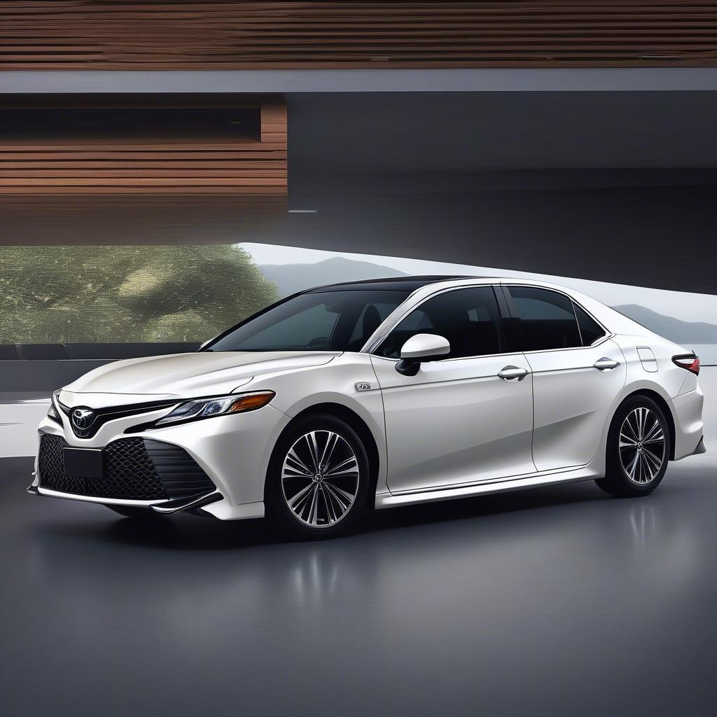 Toyota Camry 2019 màu trắng ngoại thất sang trọng