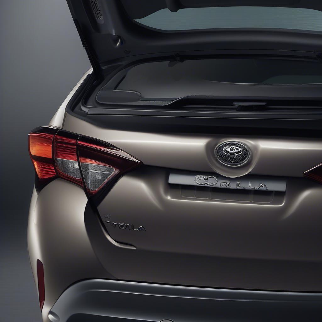 Chất liệu cao cấp của Corolla Altis trunk.