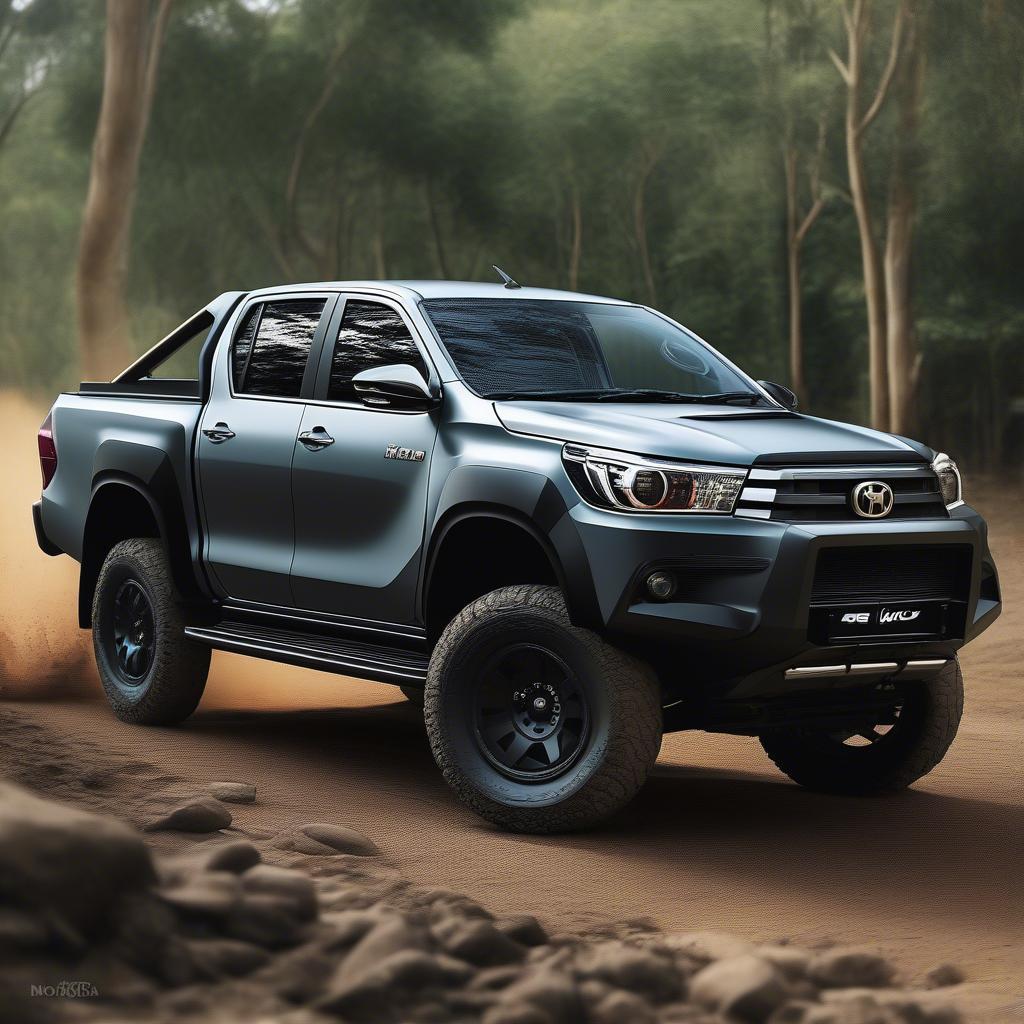 Độ ngoại thất Hilux Revo: Cản trước, cản sau, mâm lốp