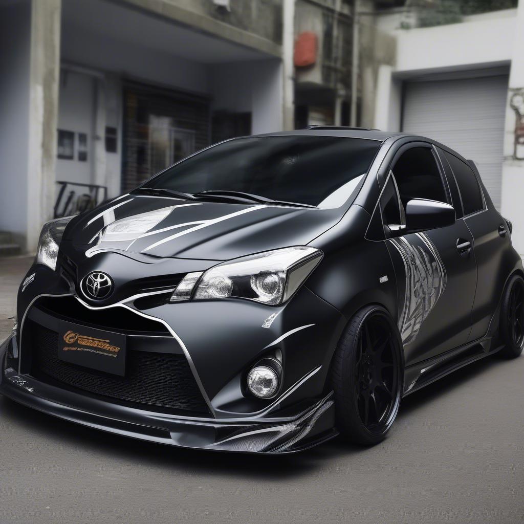 Độ ngoại thất Yaris 2010: Bodykit, đèn, decal