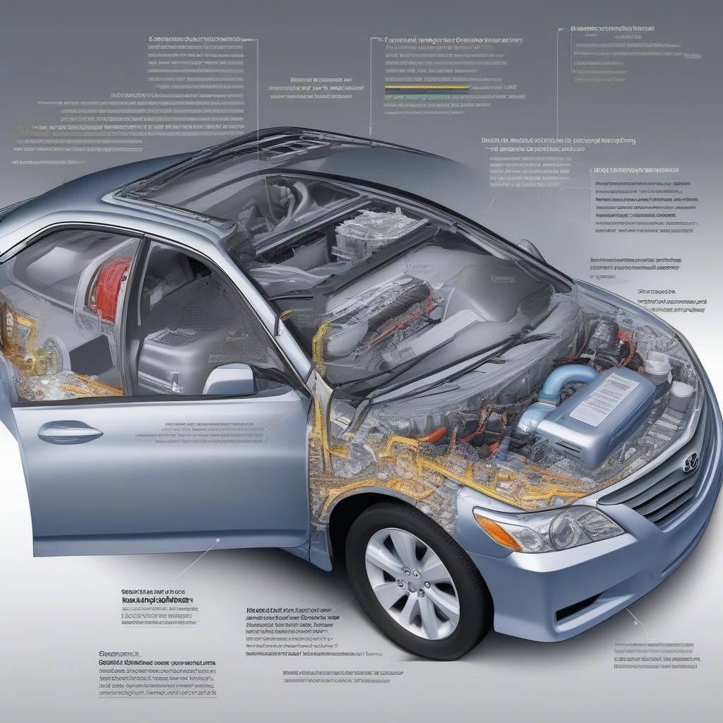 Động cơ Hybrid của Camry 2007: Kết hợp giữa động cơ xăng và động cơ điện, mang lại hiệu suất mạnh mẽ và tiết kiệm nhiên liệu.