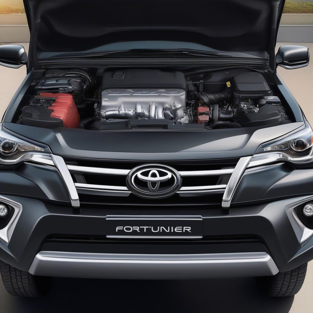 Động cơ Toyota Fortuner 2017 mạnh mẽ và bền bỉ