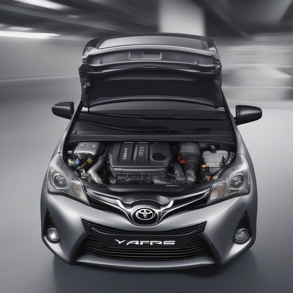 Động cơ Toyota Yaris 2016 vận hành êm ái, tiết kiệm nhiên liệu.