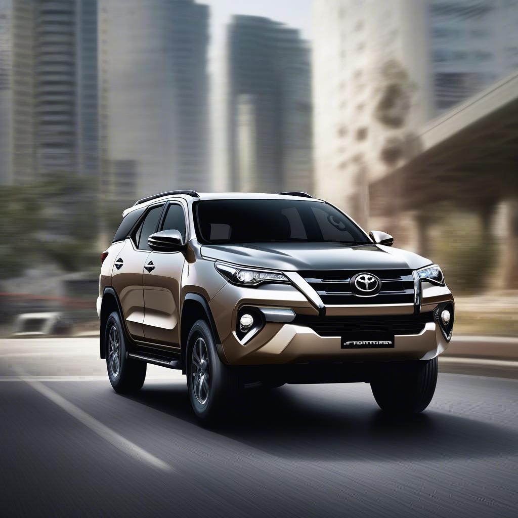 Fortuner 1 cầu vận hành linh hoạt trên đường phố