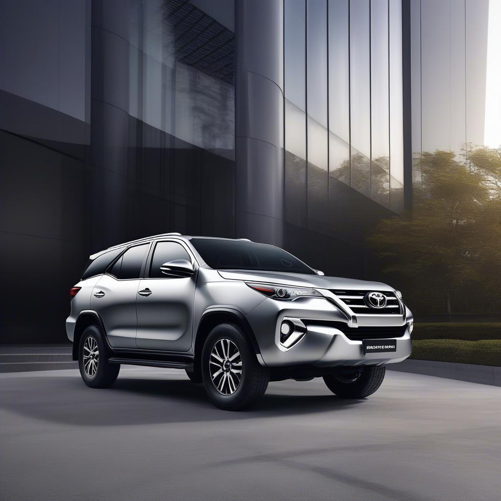 Toyota Fortuner 2018 màu bạc hiện đại