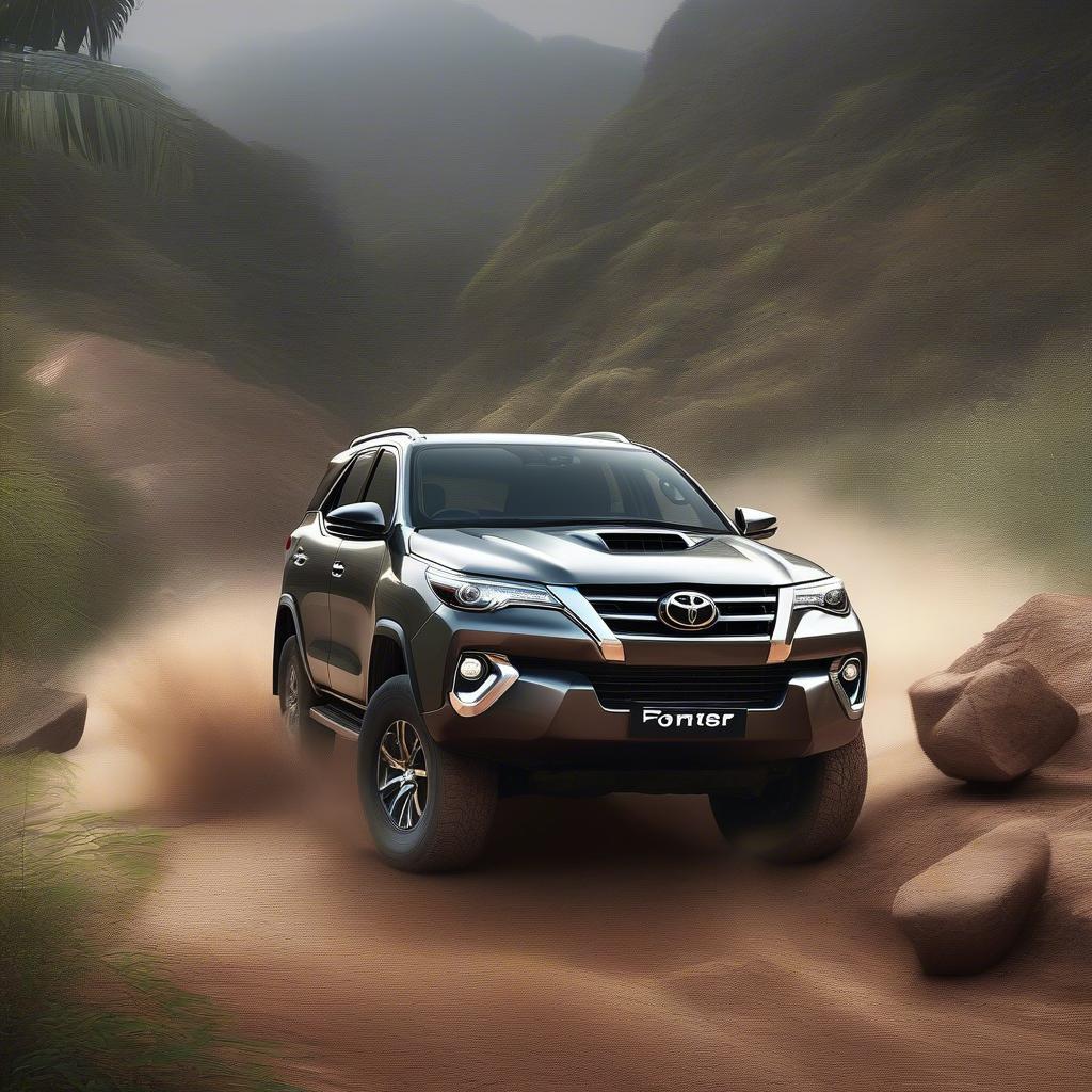 Fortuner 2019 vượt địa hình gồ ghề