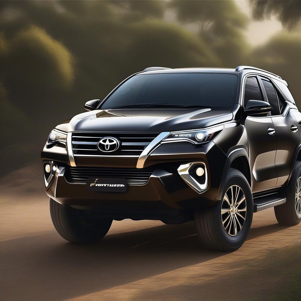 Ngoại thất mạnh mẽ của Toyota Fortuner cũ