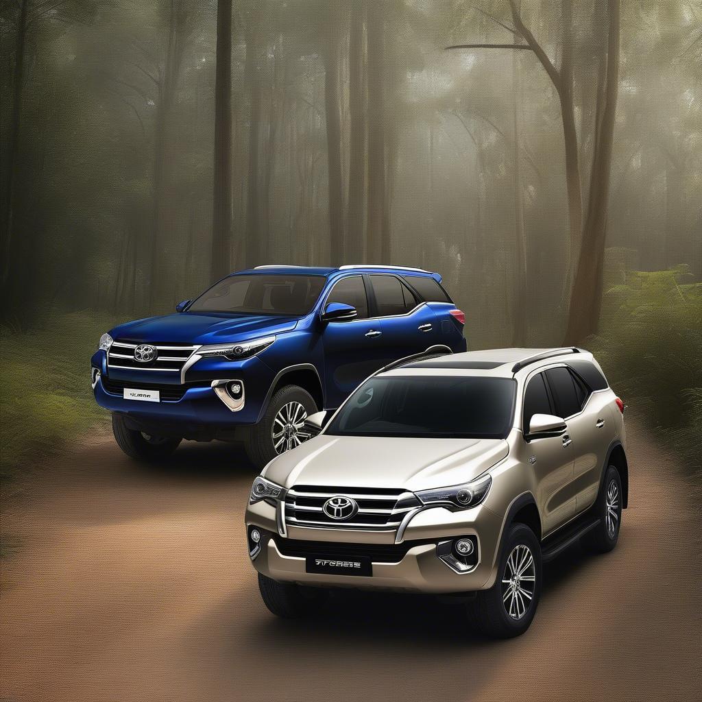 So sánh động cơ Fortuner và Everest