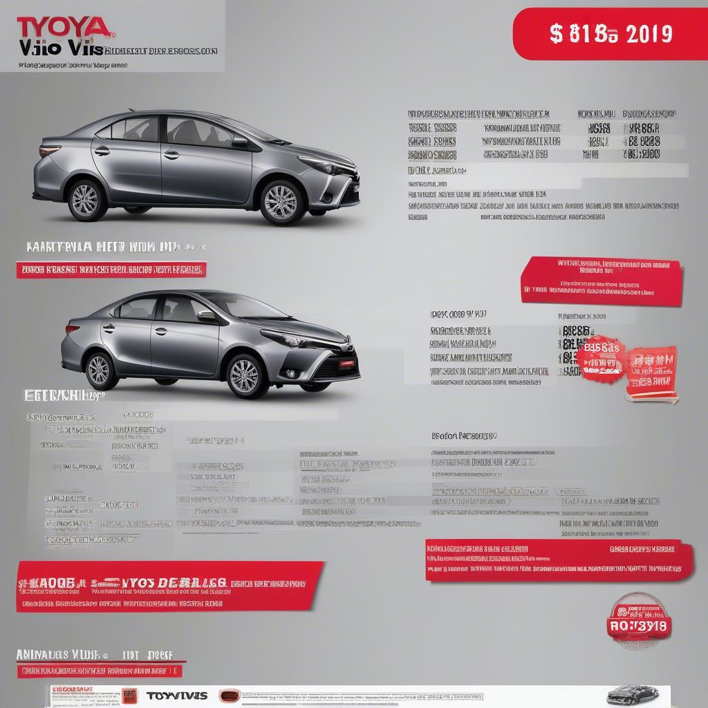 Giá xe Toyota Vios tháng 8 năm 2019