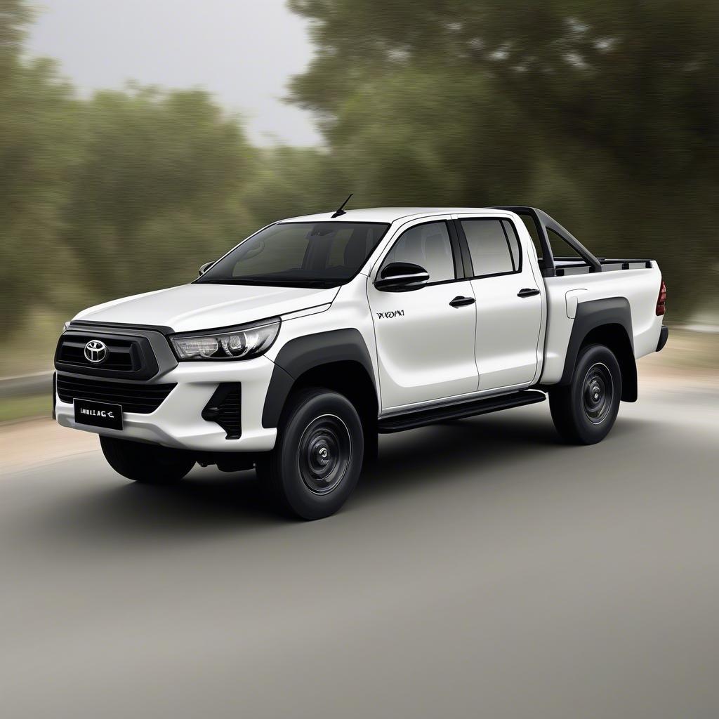 Góc mở cửa rộng và bậc lên xuống của Toyota Hilux