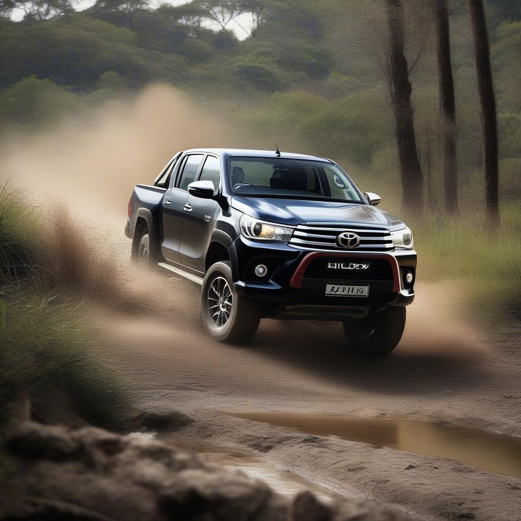 Hilux 2015 cũ chạy off-road