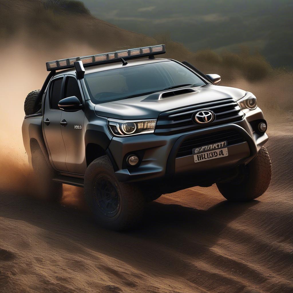 Hình nền Hilux Offroad mạnh mẽ vượt địa hình