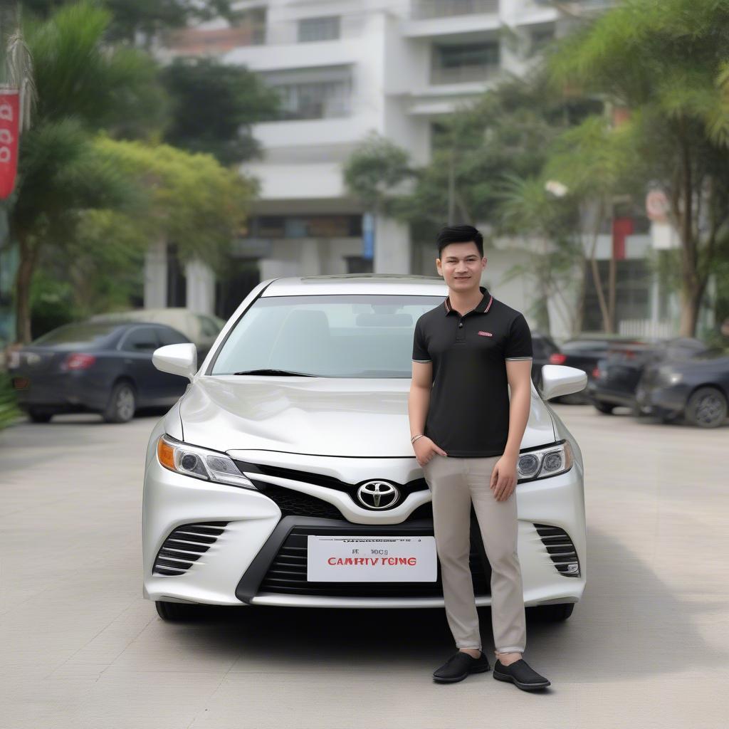 Khách hàng hài lòng với Camry thanh lý