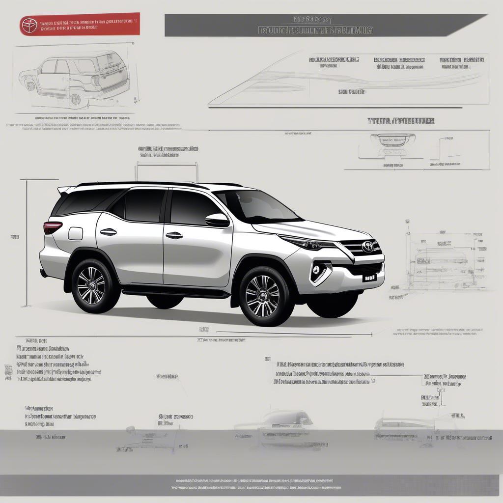 Kích thước Fortuner máy dầu 2017