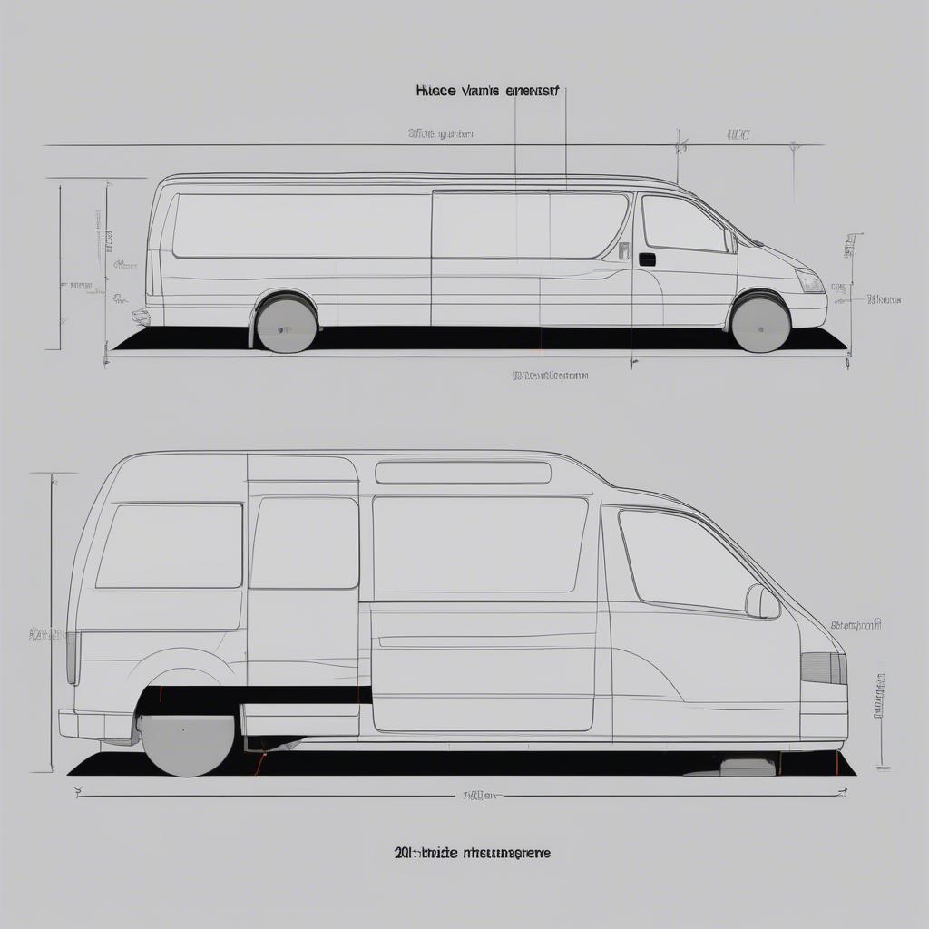 Kích thước Toyota Hiace 2002