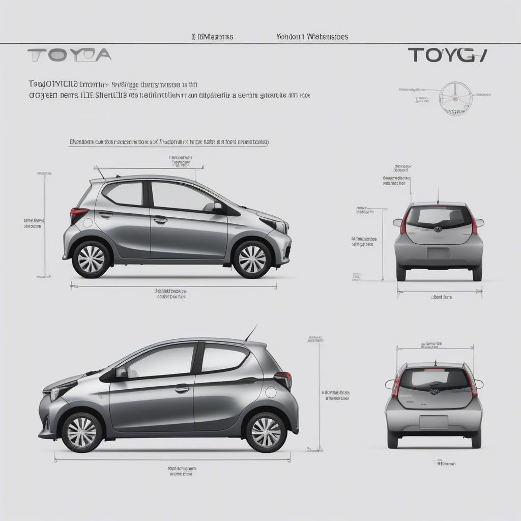 Kích thước Toyota Wigo số sàn