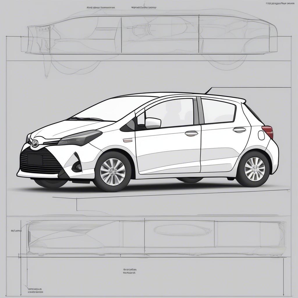 Kích thước Toyota Yaris 2016 tổng quan