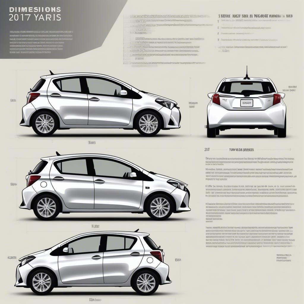 Kích thước Toyota Yaris 2017