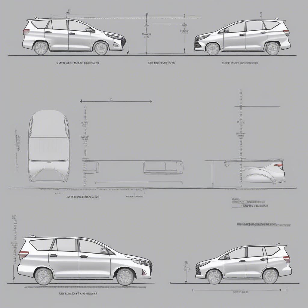 Kích thước xe Innova chi tiết