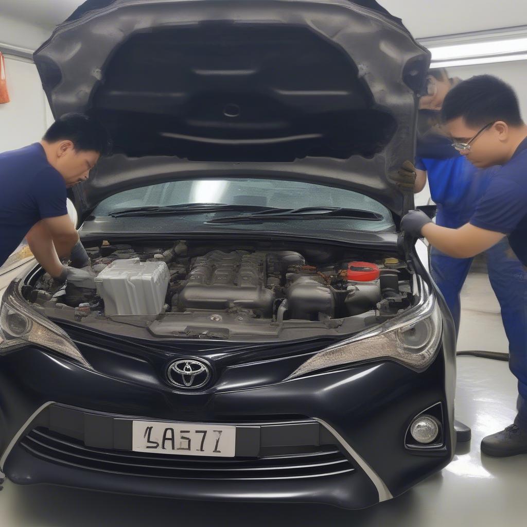 Kiểm tra động cơ Toyota Corolla Altis 2014 MT cũ