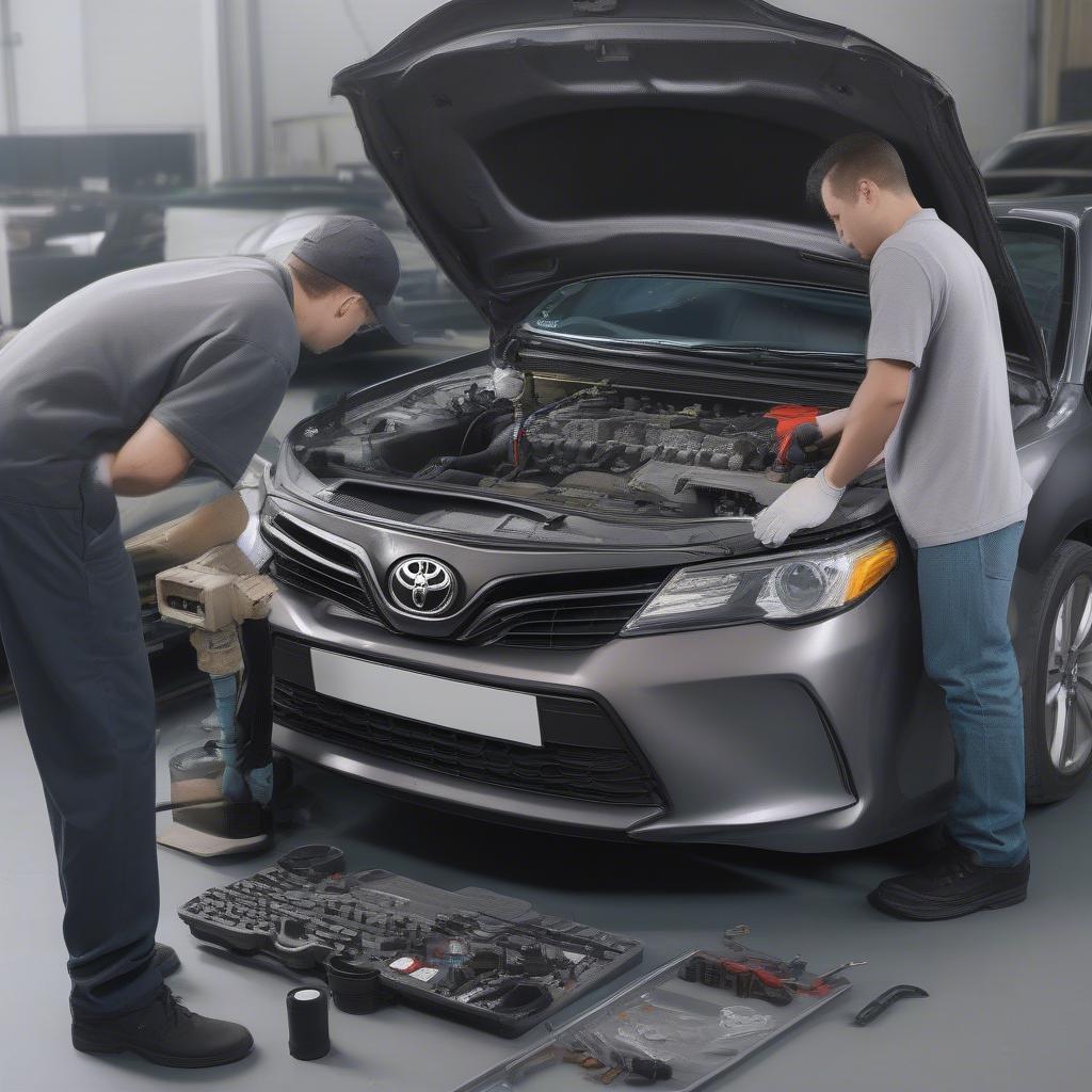 Kiểm tra động cơ Toyota Camry cũ