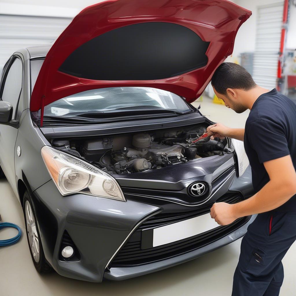 Kiểm tra động cơ Toyota Yaris 2015