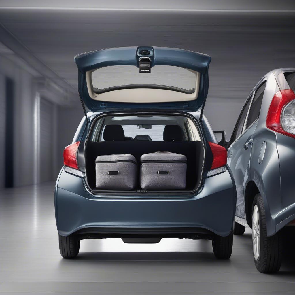 Toyota Wigo 2018 Trunk Space during Test Drive