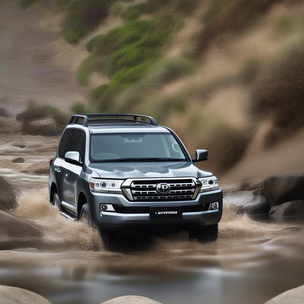 Land Cruiser 2016 vượt địa hình hiểm trở