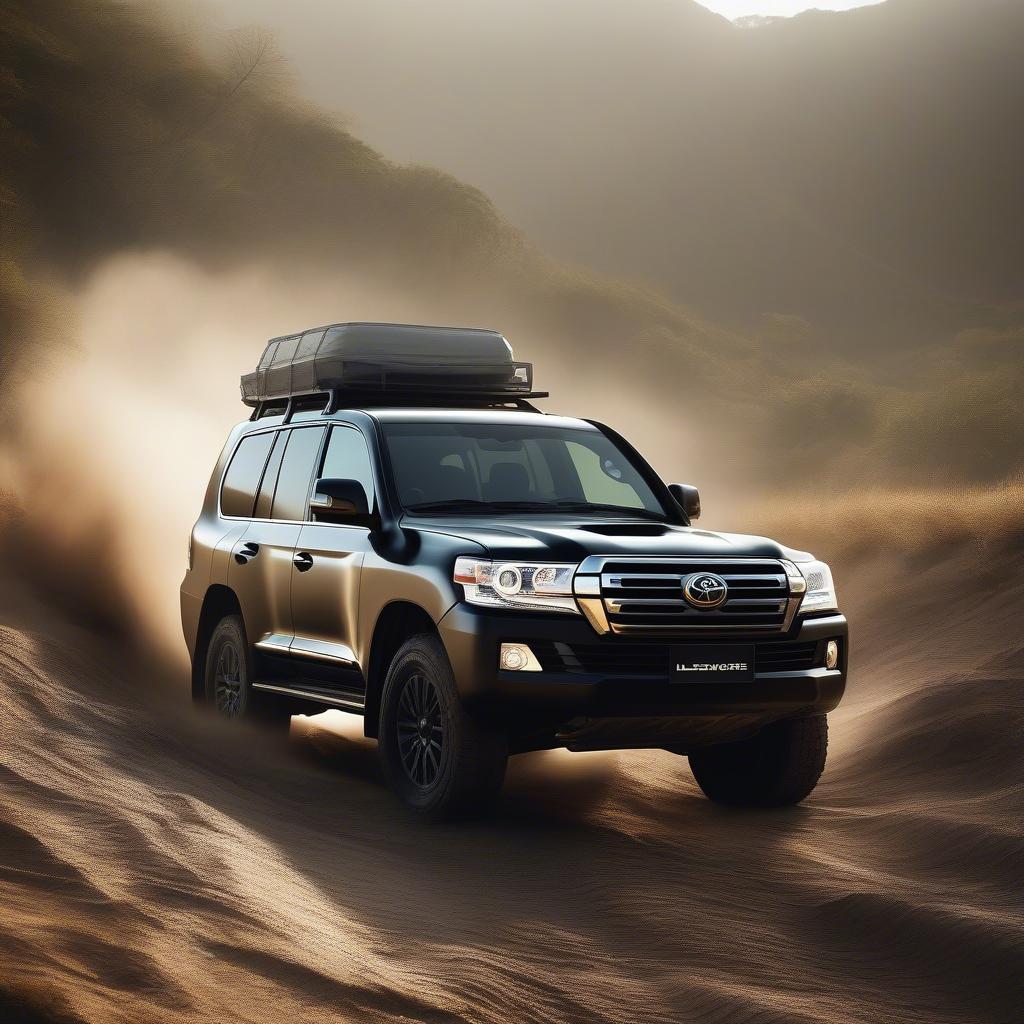 Land Cruiser UK vượt qua địa hình hiểm trở