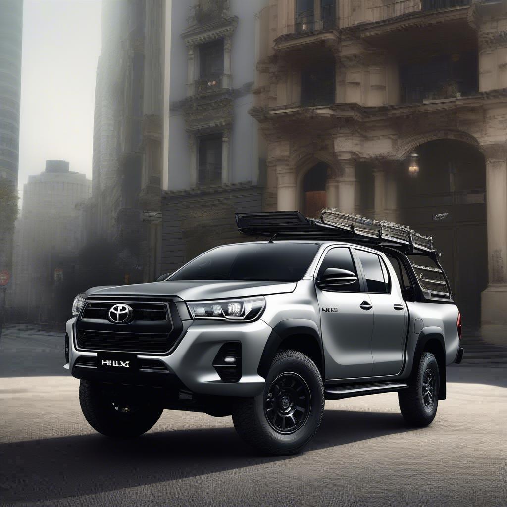 Nâng cấp ngoại thất Hilux 2019 ốp cản