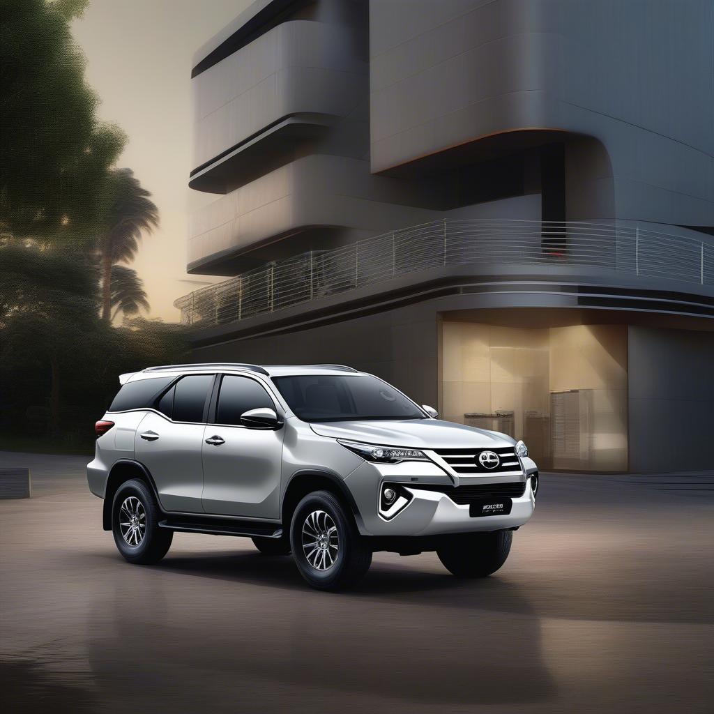 Ngoại thất Fortuner hiện đại và mạnh mẽ