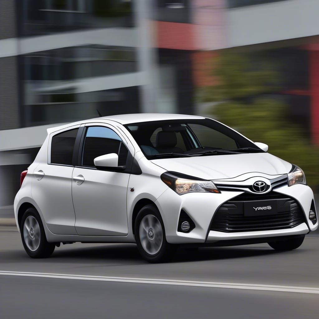 Ngoại thất Toyota Yaris 2016 nhỏ gọn, hiện đại, phù hợp di chuyển trong đô thị.