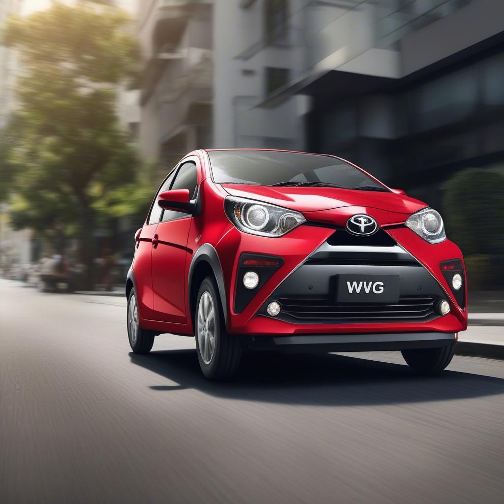 Ngoại thất Toyota Wigo AT 2019: Thiết kế nhỏ gọn, hiện đại, phù hợp di chuyển trong đô thị.