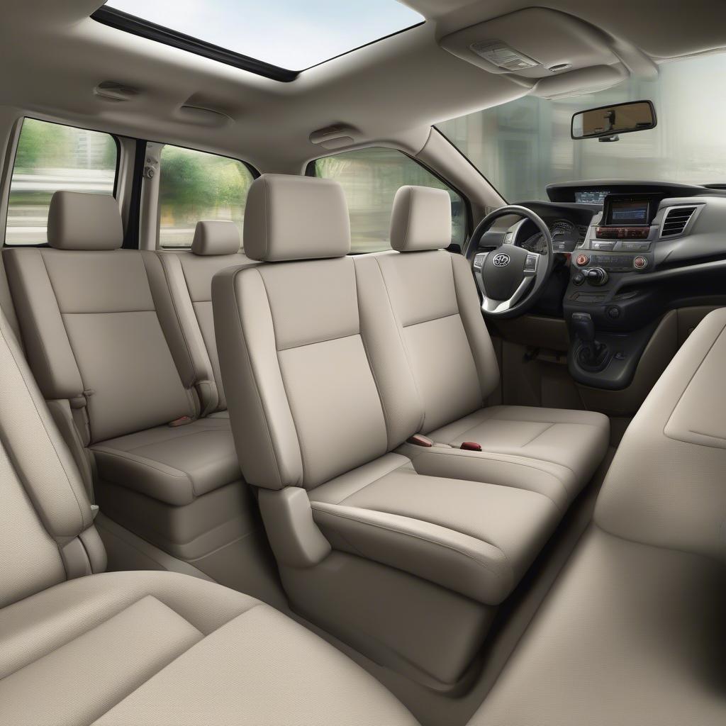 Nội thất rộng rãi 7 chỗ ngồi của Toyota Avanza 2019