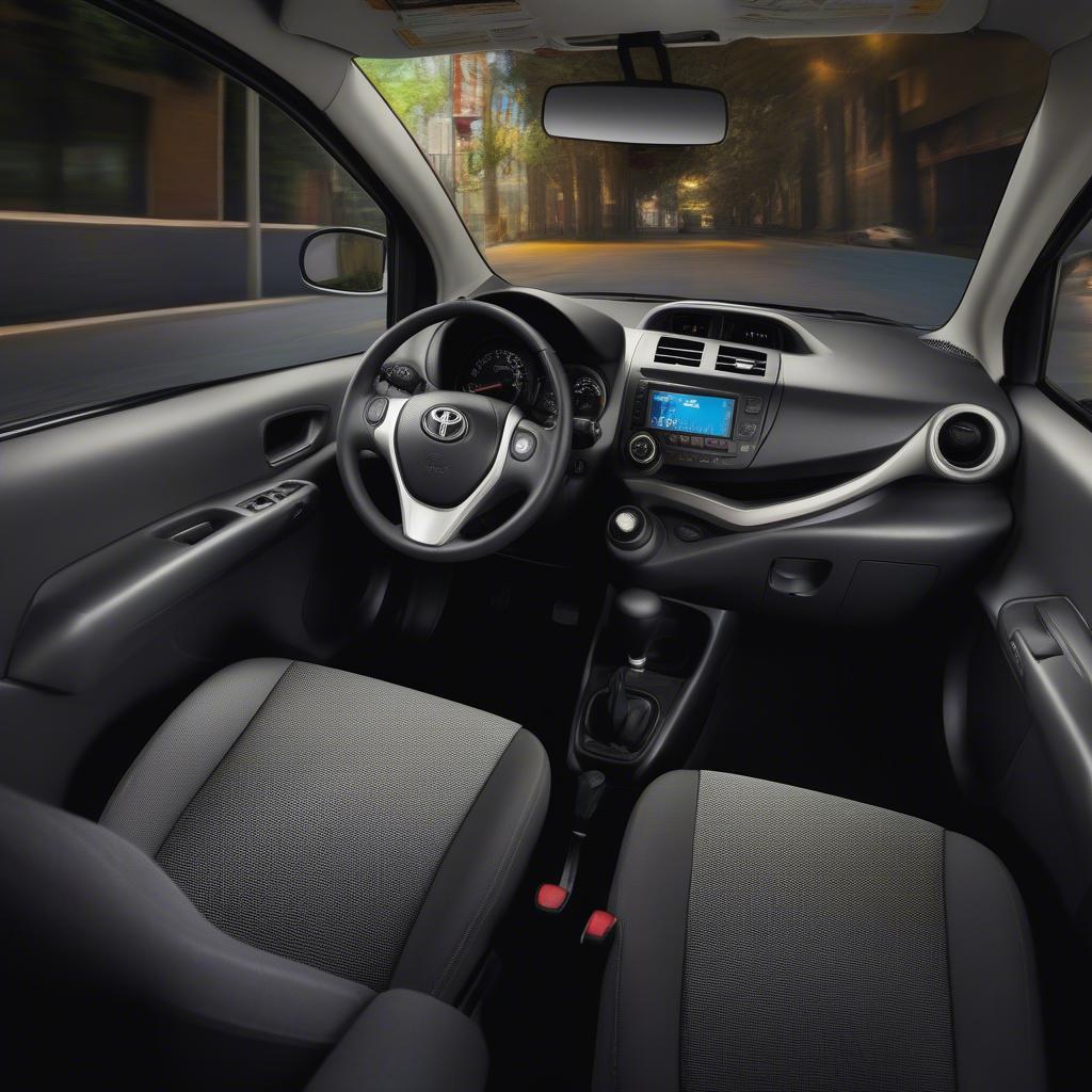 Nội thất Toyota Wigo 2018 đơn giản và tiện dụng