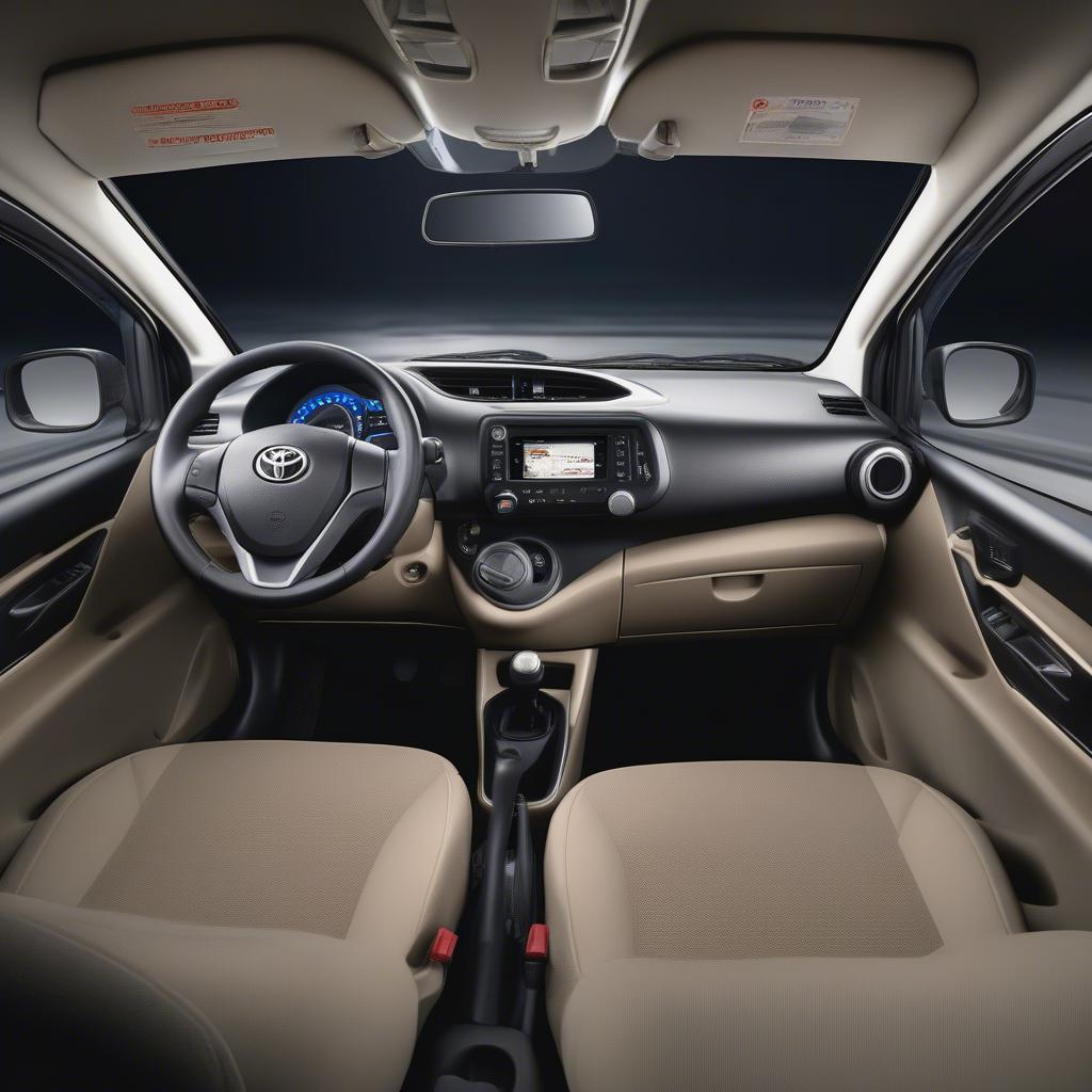 Nội thất xe Toyota Wigo 2019