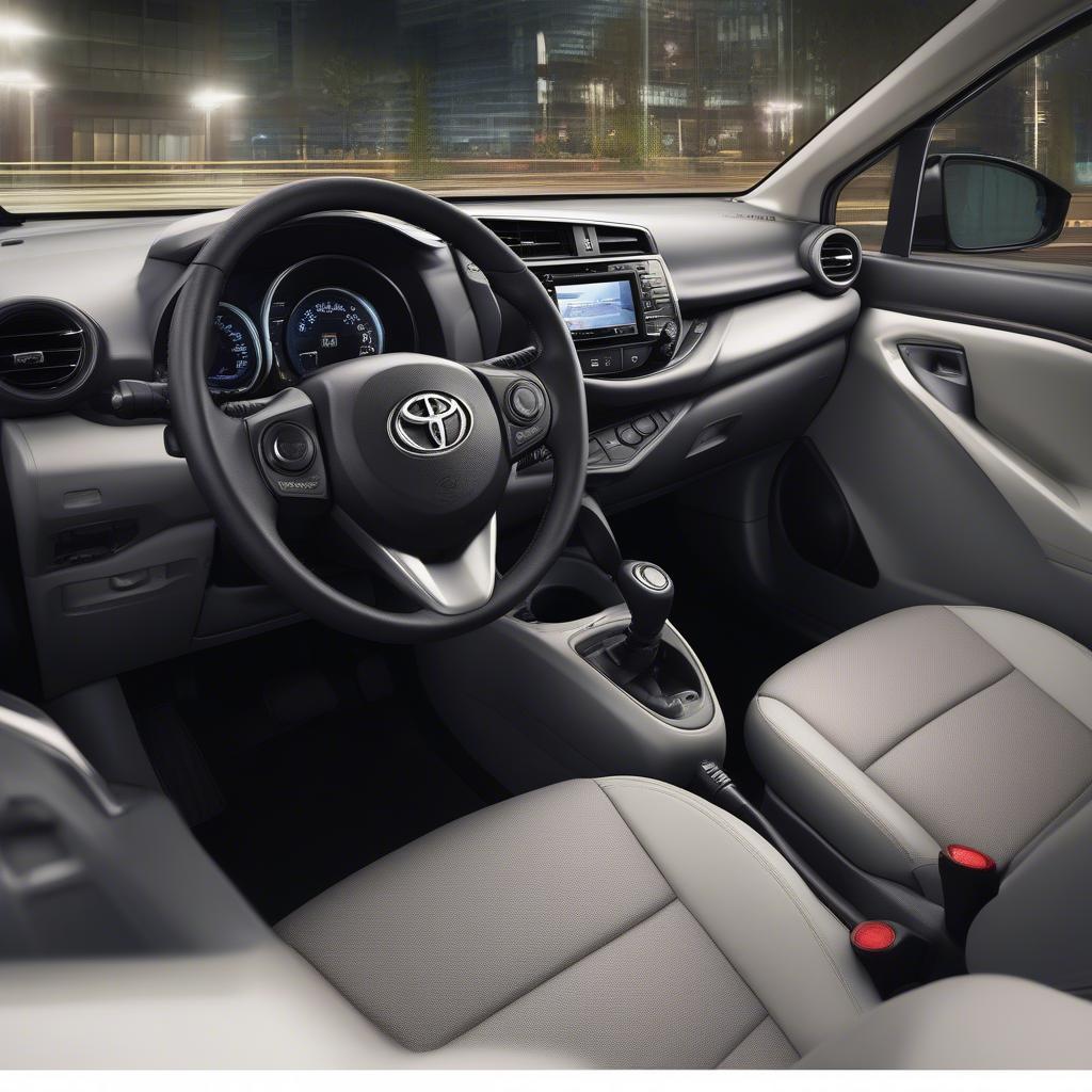 Nội thất Toyota Yaris 2019 tiện nghi và hiện đại.