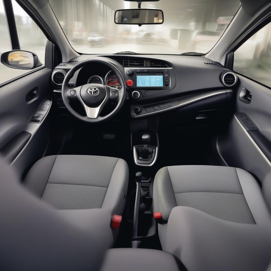 Nội thất Toyota Yaris cũ