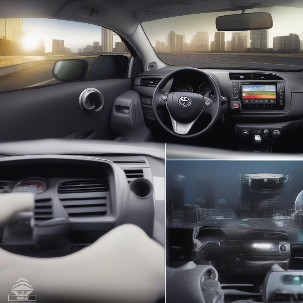 Hình ảnh các loại camera hành trình phù hợp với Toyota Wigo kèm theo giá bán và thông số kỹ thuật.