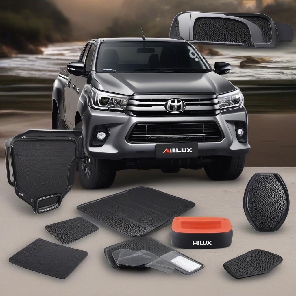 Phụ kiện Hilux Revo chính hãng trên Aliexpress