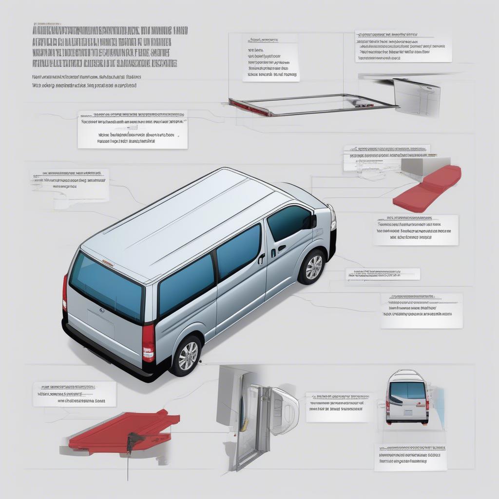 Quy trình lắp cửa tự động xe Hiace