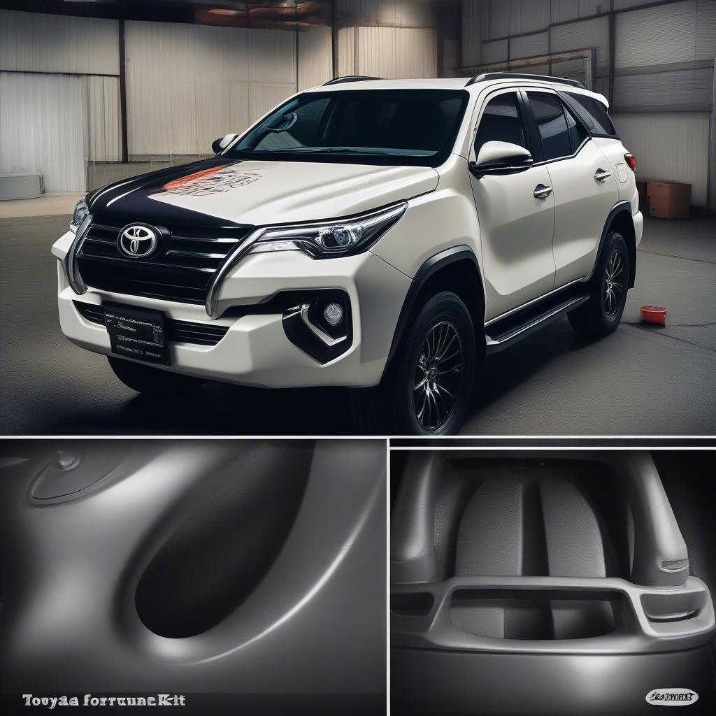 Quy trình lắp đặt body kit Fortuner