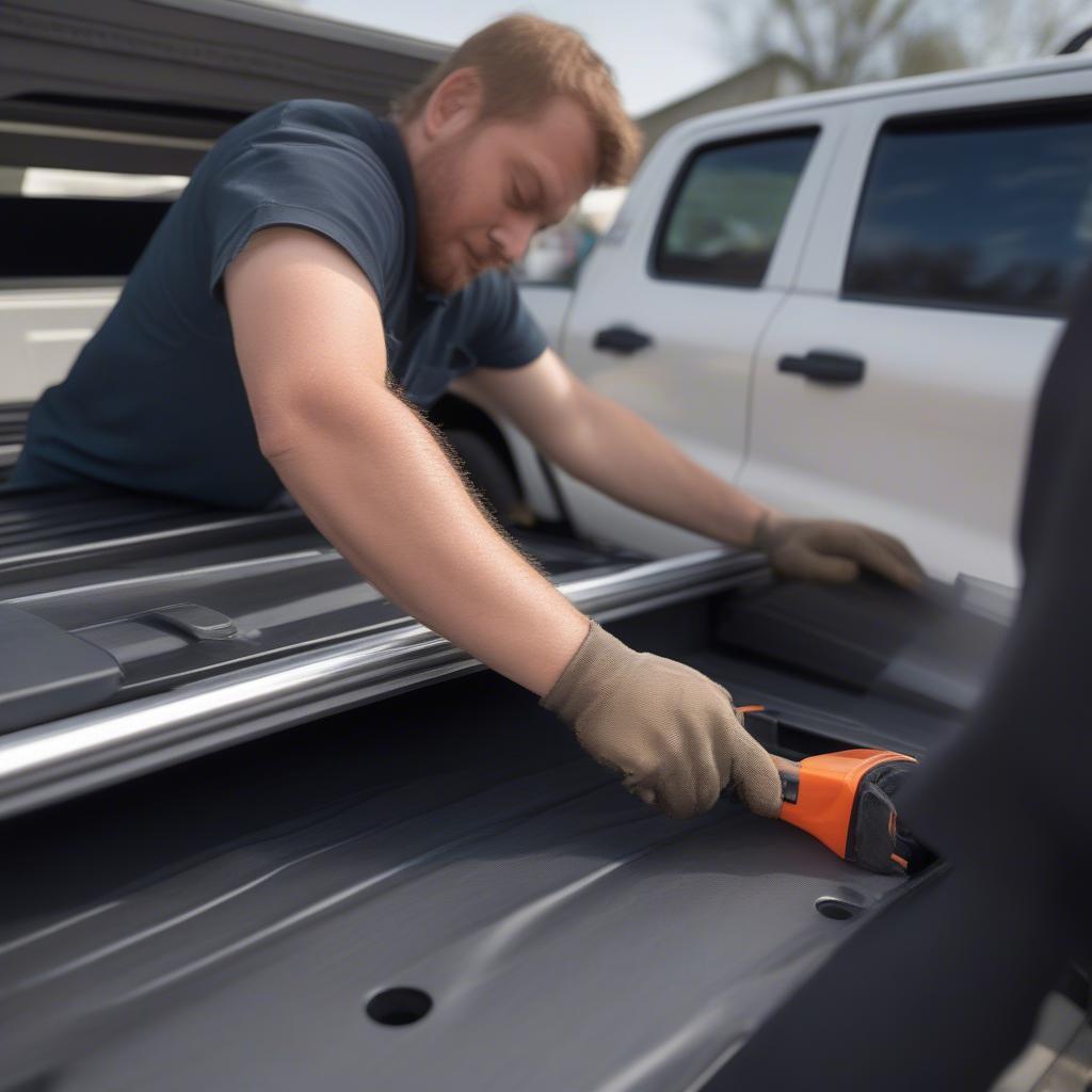 Lắp đặt rolltop Hilux