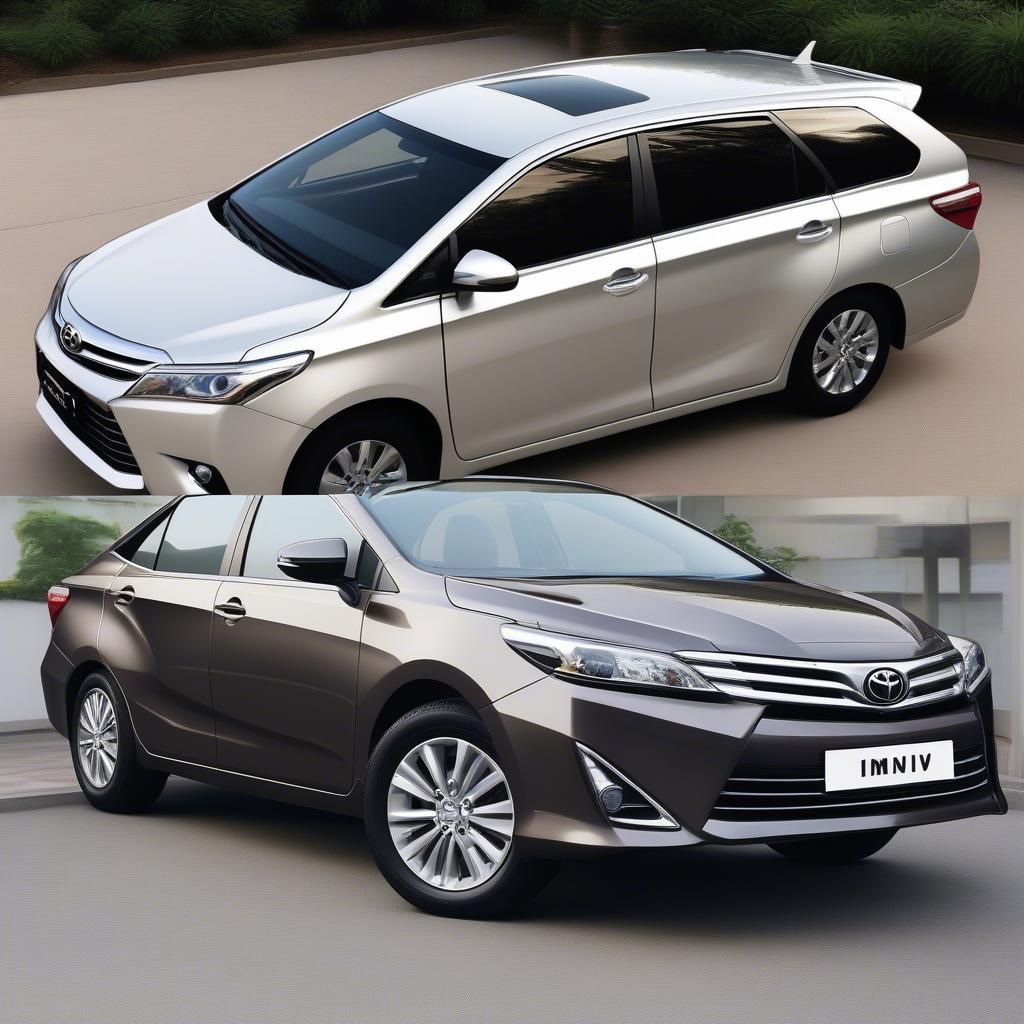 So sánh ngoại thất Camry và Tena