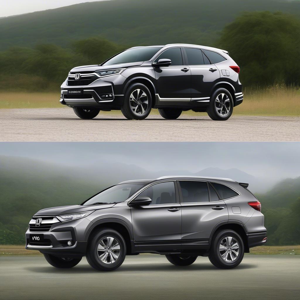 So sánh CRV và Fortuner về ngoại hình