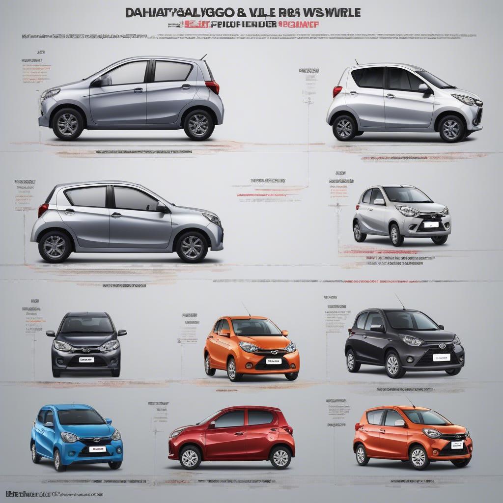 So sánh Daihatsu Ayla Wigo và các đối thủ